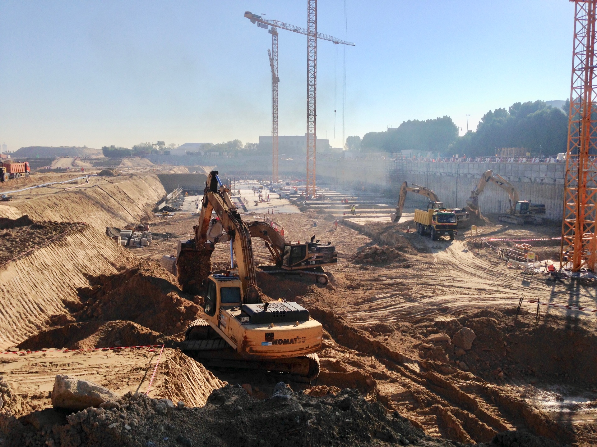Foundation Excavation Works - USF GRAND Constructions LLC project site in UAE