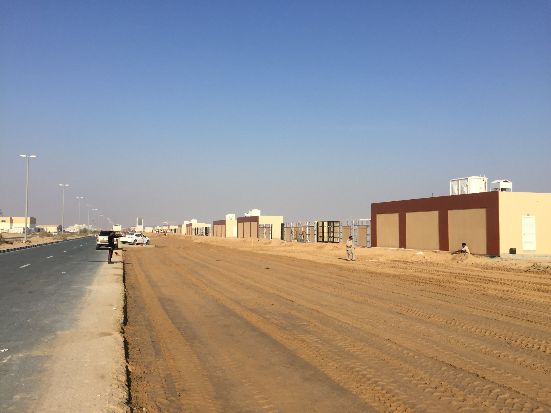 Industrial Compound Road Infrastructure - USF GRAND Constructions LLC project site in UAE