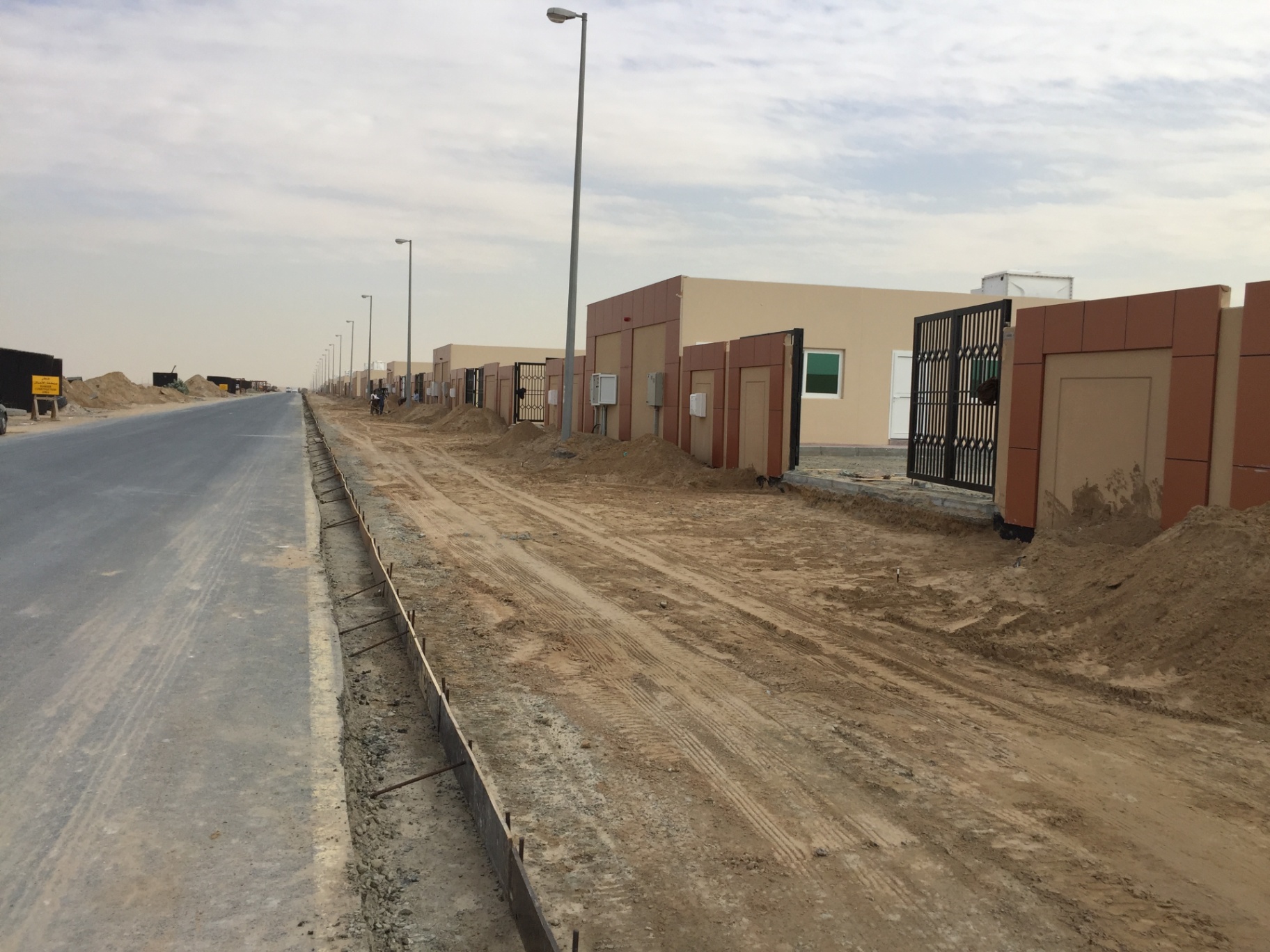 Kerbstone & Roadside Works - USF GRAND Constructions LLC project site in UAE