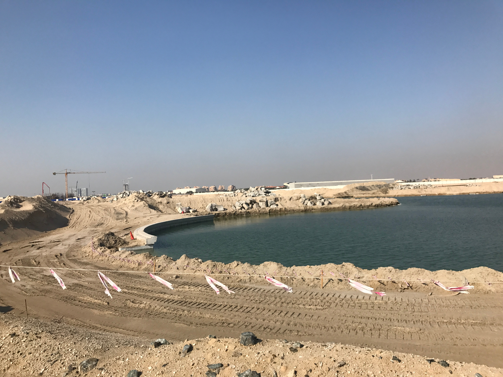 Marine Coastal Construction - USF GRAND Constructions LLC project site in UAE