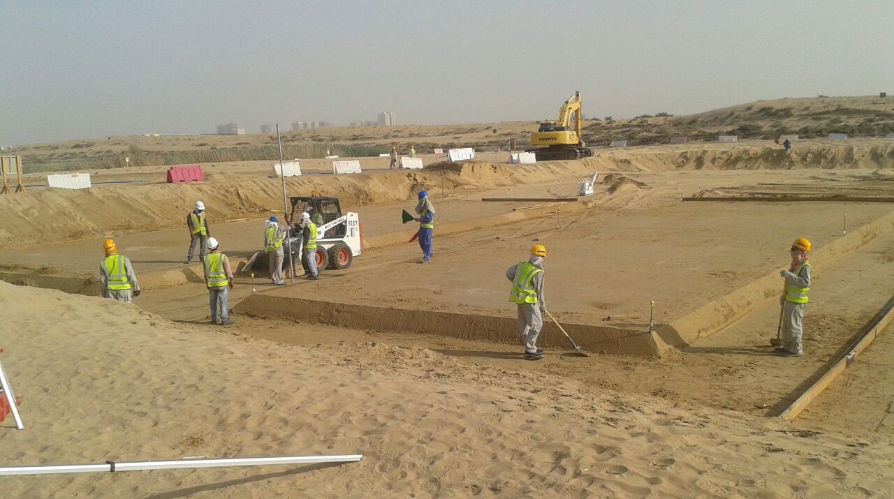 Site Leveling & Grading - USF GRAND Constructions LLC project site in UAE