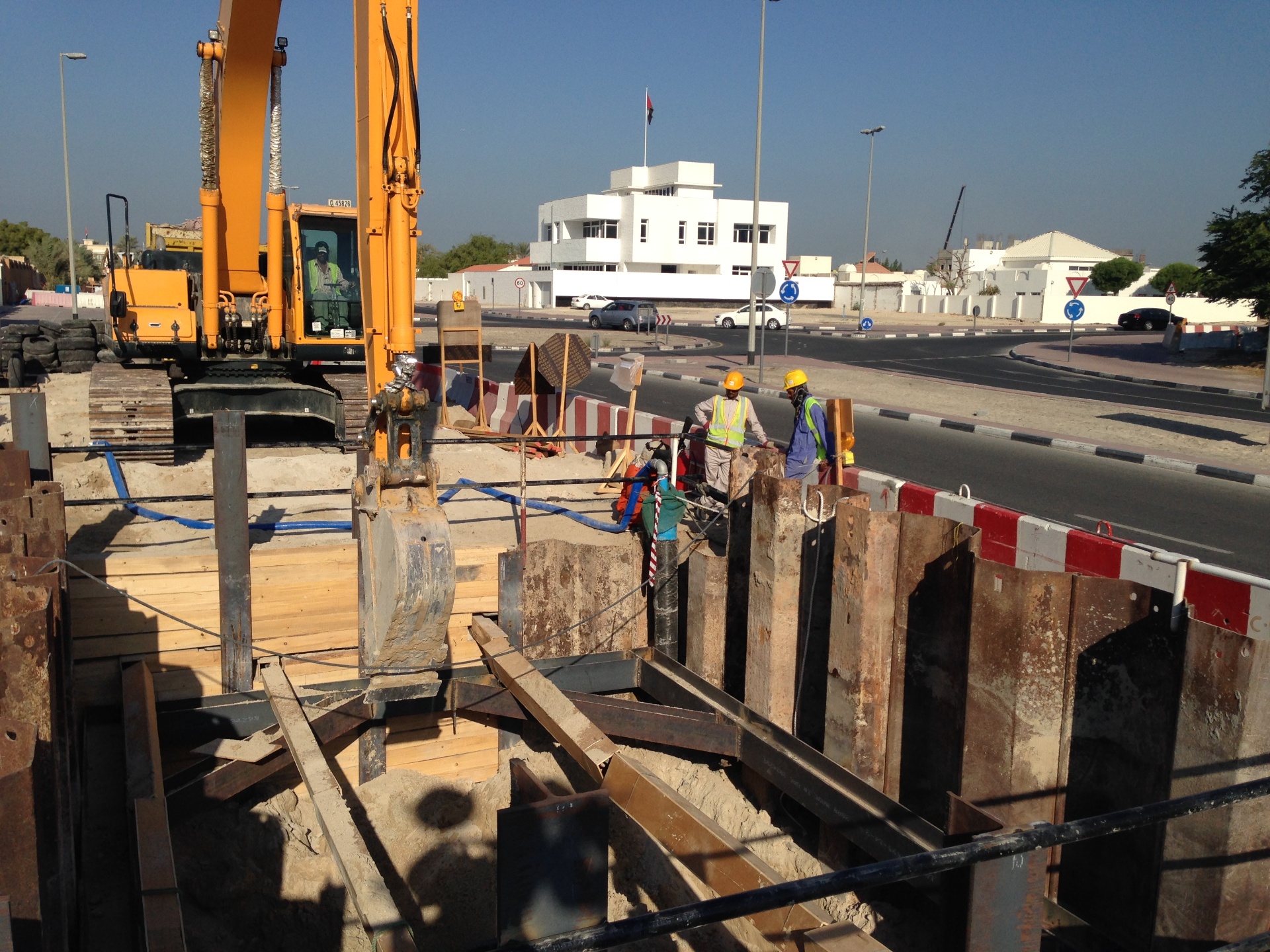 Utility Trench Installation - USF GRAND Constructions LLC project site in UAE